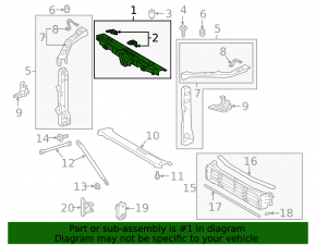 Upper TV bar Lexus ES 19-22