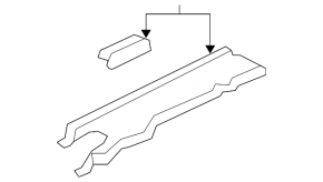 Engine cover left Lexus ES350 07-12 crack