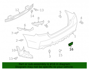 Subaru WRX 2022-2026 Rear Bumper Lip Cap