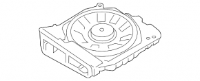 Subwoofer right BMW 3 F30 12-18 harman kardon