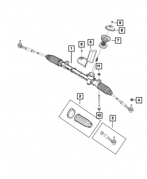 Steering rod with tip left Jeep Compass 17-24