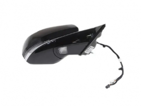 Right side mirror assembly for Jeep Grand Cherokee WL 21-25, turn signal, heated, illuminated, auto-folding, BSM with chrome