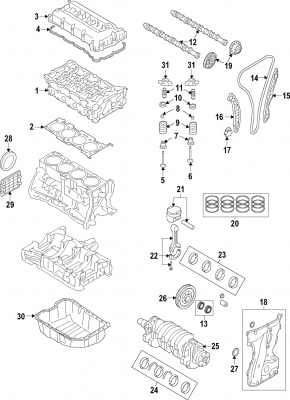 Crankshaft Hyundai Tucson 16-21