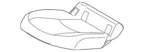 Rear row of seats 2nd row Toyota Prius 50 Prime 17-19 cloth black