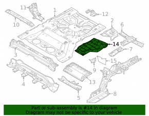 Rear left protection Nissan Murano 25-26