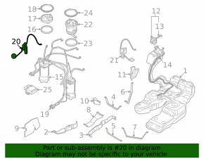 Fuel level sensor right Audi Q7 4L 10-15
