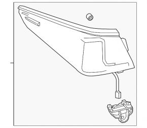 Light outer wing left Lexus ES250 ES300h ES350 20- F SPORT
