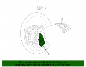 Left steering wheel controls for Mitsubishi Outlander 2014-2017