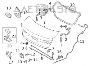 Hyundai Elantra AD 17-20 Trunk Lid Seal