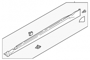 Left side sill for Kia Stinger 18-23 GT