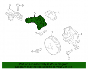 Cooling system flange Porsche Cayenne 958 11-17 Hybrid