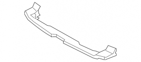 Lower front bumper reinforcement for Porsche Panamera 17-23 Sport