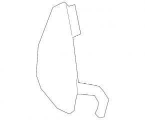 Mercedes C-class W205 19-21 front bumper towing hook cap