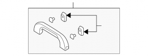 Ceiling handle left Mazda CX-7 06-09