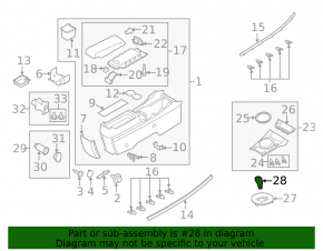 Gear knob Mazda CX-7 06-09