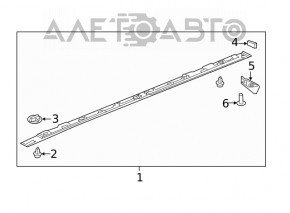 Right threshold pad Mazda 6 13-21