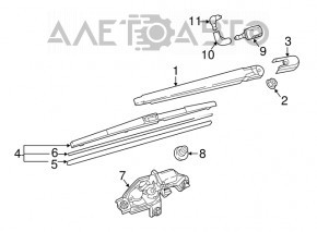 Rear washer nozzle Mazda CX-9 16-