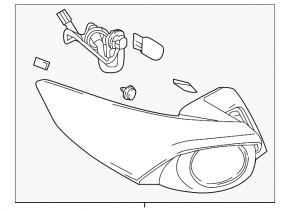 Mazda CX-9 16-23 Left Outer Wing Light