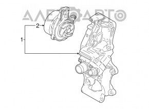 Cooling pump for Mini Cooper F56 3d 14- 1.5t