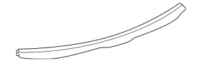 Upper front panel trim Volkswagen ID.4 23-25 black under the windshield with backlight