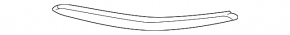 Front bumper grille molding right VW Jetta 05-10 chrome