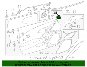 Front Left Door Computer Cadillac CTS 14-19