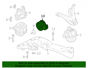 Gearbox mount for BMW 5 G30 17-23