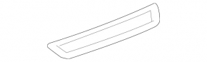 Door sill trim rear left Mercedes CLA 14-19 black