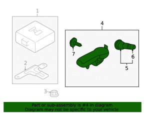 Subaru Outback 15-17 Wheel Pressure Sensor
