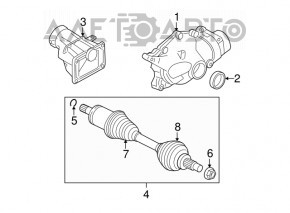 Front Gearbox Bracket BMW X5 F15 14-18 N55 AWD