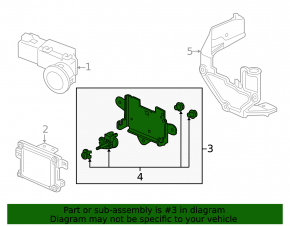 Cruise radar housing Honda Accord 16-17 rest hybrid