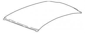 Metal roof of a 1920 Chevrolet Cruze, without a sunroof, sawed off