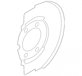 Brake Disc Cover Front Left Nissan Pathfinder 13-20