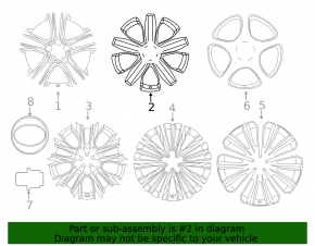 Wheel disk R18 Toyota Highlander 20-