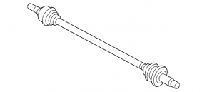Drive axle shaft rear left Kia Sorento 21-25 HEV, PHEV
