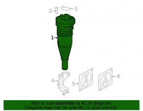 Front left air strut for Audi Q7 20-25