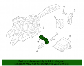 Airbag sensor front left Audi A4 B9 17- TV