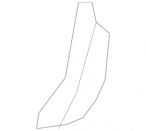 Right rear bumper lip trim Toyota Camry v40 07-11 SE
