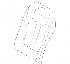 Backrest of the rear row of seats with armrest BMW 7 G11 G12 16-22 black leather with heating, dented