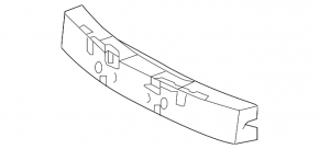 Toyota Prius 50 16-18 front bumper absorber, upper, broken