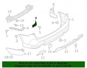 Rear bumper mount right Subaru Forester 19- SK