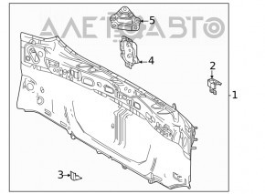 Toyota Venza 21-24 rear panel on the body, red