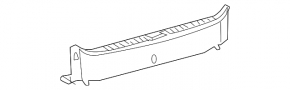 Trunk opening trim Lexus GS300 GS350 GS430 GS450h 06-11 black, scratches
