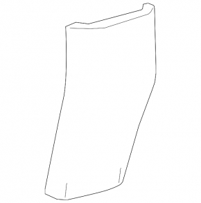 Rear center console trim for Toyota Rav4 16-18 black
