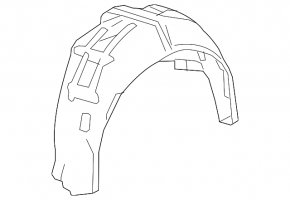 Rear left fender liner Honda Accord 16-17 rest hybrid