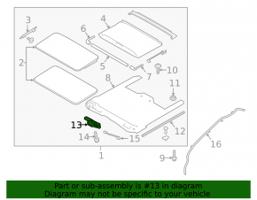 Hyundai Kona 18-23 Sunroof Motor