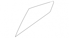 Door glass triangle rear left Hyundai Elantra AD 17-20