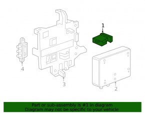 Block Sattelite Radio Chevrolet Volt 16 - chip broken