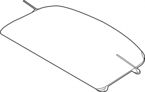 Trunk curtain Infiniti QX30 17- black