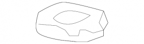 Audi A4 B9 17 Child Seat Hook Cap - Black